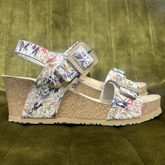 Mephisto multicolor velcro strap wedges size 39 NWOT - Picture 3 of 12